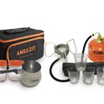 ערכת קפה אלפינית + 4 כוסות + פינג'אן + 3 קופ + תיק