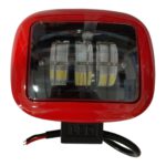 פנס לד מלבני מסגרת אדומה