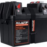 מארז למצבר לתחנת כוח כולל 2 אנדרסון + צג וולט+ 2 חיבורי USB